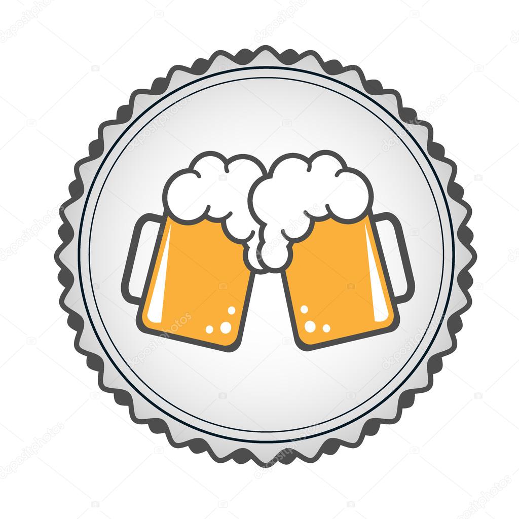 Beer logo vector illustration