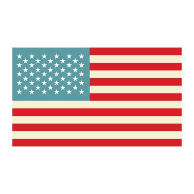 Amerikan Bayrak vektör illüstrasyonu