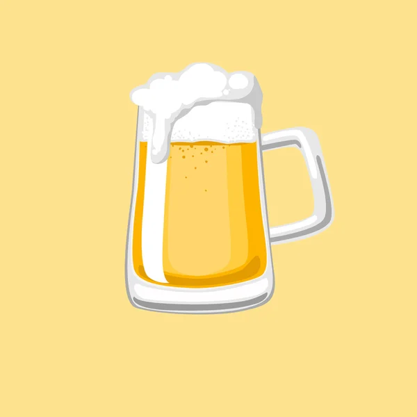 Cerveza Vector Ilustración — Archivo Imágenes Vectoriales