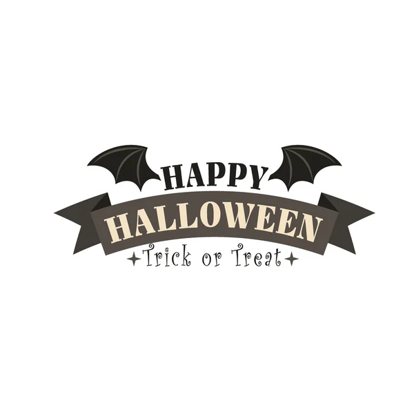 Halloween logo vector ilustrador — Vector de stock