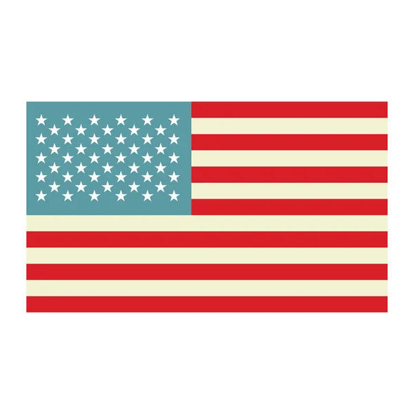 Amerikansk flagga vektor illustration — Stock vektor