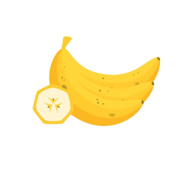 Muz düz vektör çizim