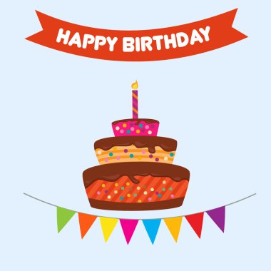 Mutlu yıllar vektör illüstrasyonu