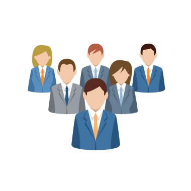 iş takımı vektör illüstrasyonu