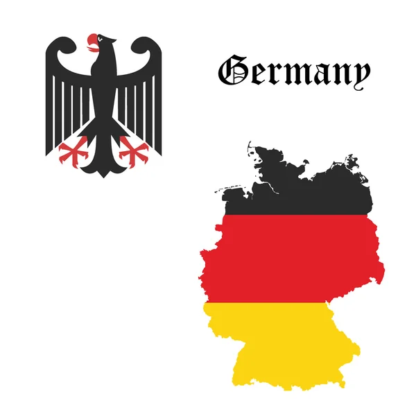 ドイツのコンセプトベクトル図 — ストックベクタ