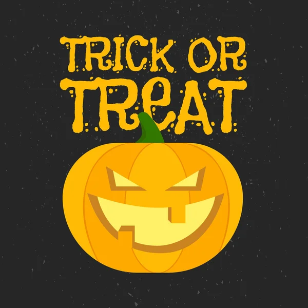 Truco o trato tarjeta de Halloween — Vector de stock