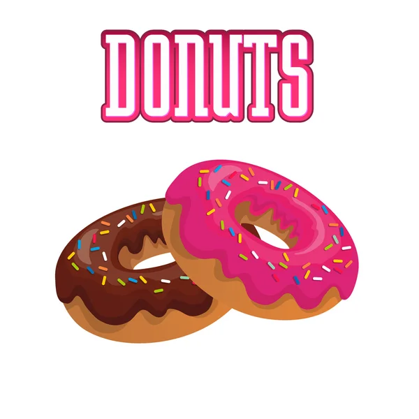 Donuts vektor illustration — Stock vektor