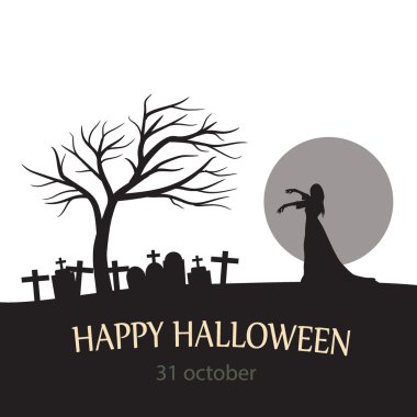 Mutlu Cadılar Bayramı kartı çizimleri