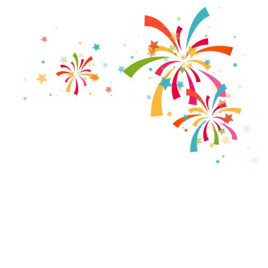 Havai fişek illüstrasyon vektör