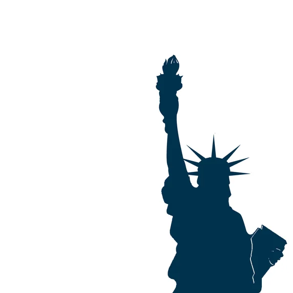 Estatua de la Libertad Vector Ilustración — Vector de stock