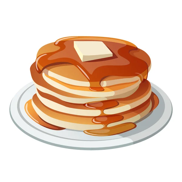 Pancakes concepto vector ilustración — Archivo Imágenes Vectoriales