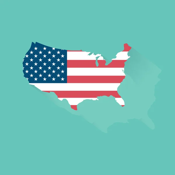 Amerikan bayrağı vektör şekil