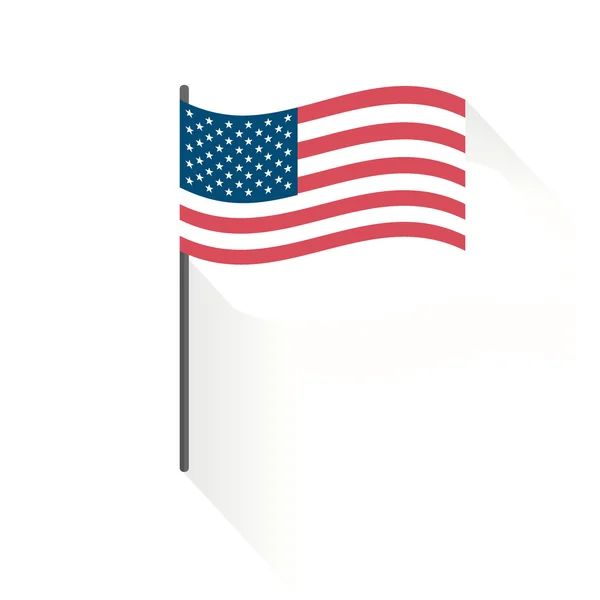 愛国的な概念。アメリカの国旗のベクトル イラスト — ストックベクタ