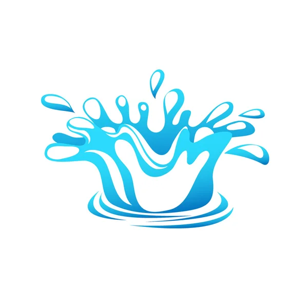 Illustrazione vettoriale spruzzi d'acqua — Vettoriale Stock