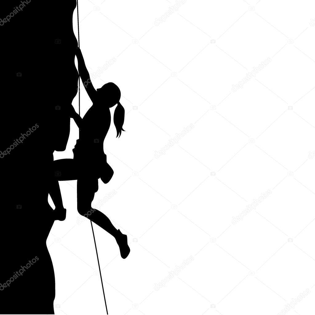 Girl Climber Silhouette