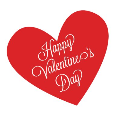 Mutlu Sevgililer kartı vektör çizim