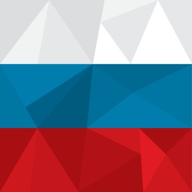 Rus bayrağı vektör çizim puzzle