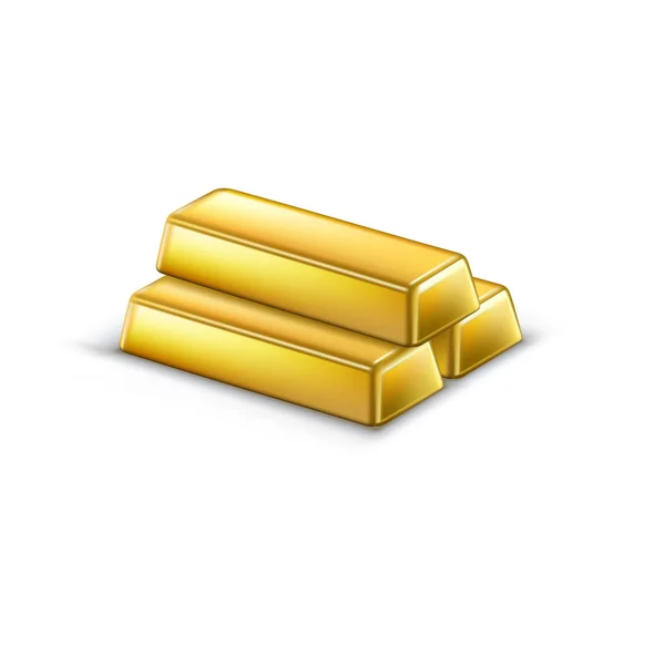 Illustrazione vettoriale barra d'oro — Vettoriale Stock
