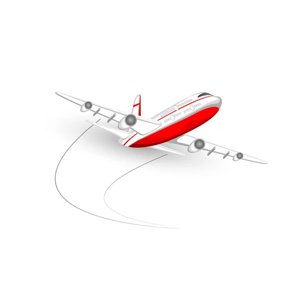 3d plane vector illustration — Stock Vector