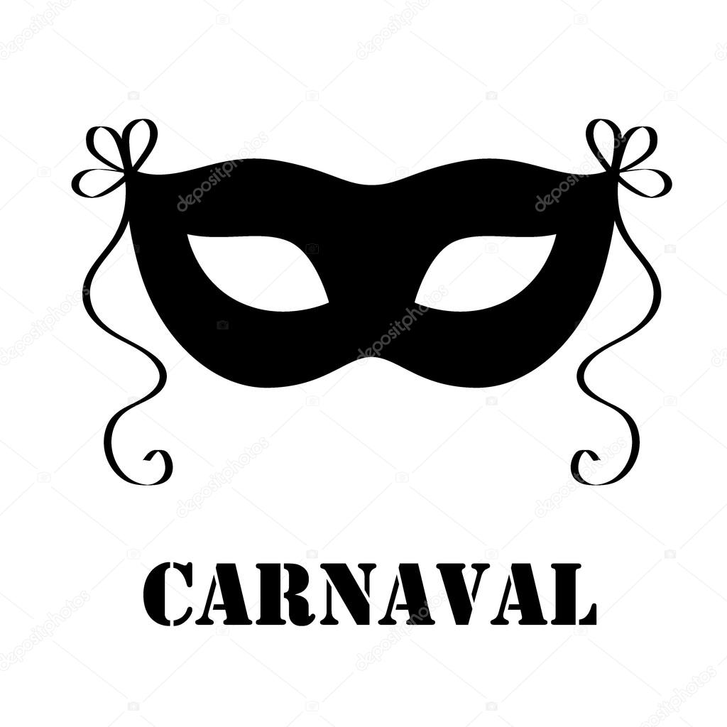Carnival mask silhouette illustration Stock Vector by ©caps_lock 94994656