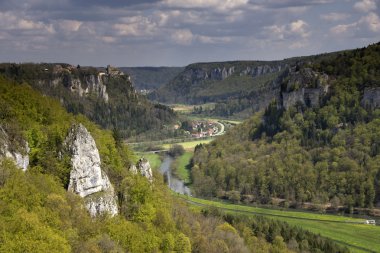 View at the Donau valley near Irndorf clipart