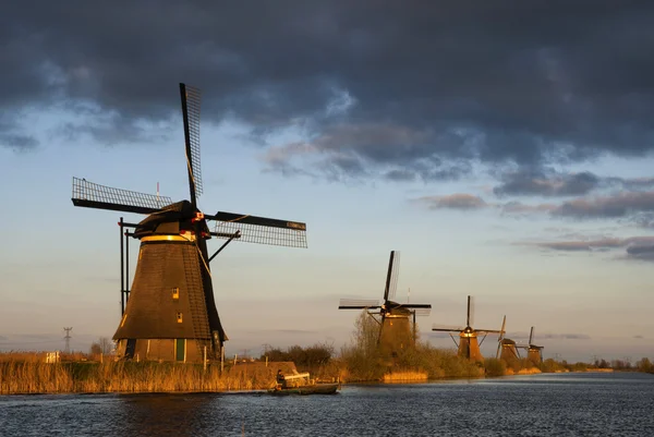 The windmills from Kinderdijk — Stock Photo, Image