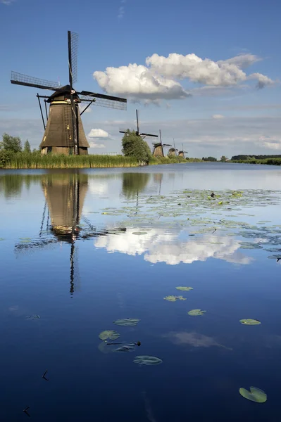 Los molinos de viento de Kinderdijk — Foto de Stock