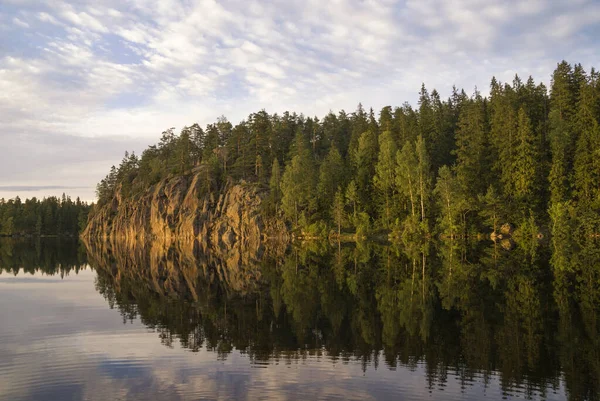 Jezero Falkesjon u Annabody — Stock fotografie