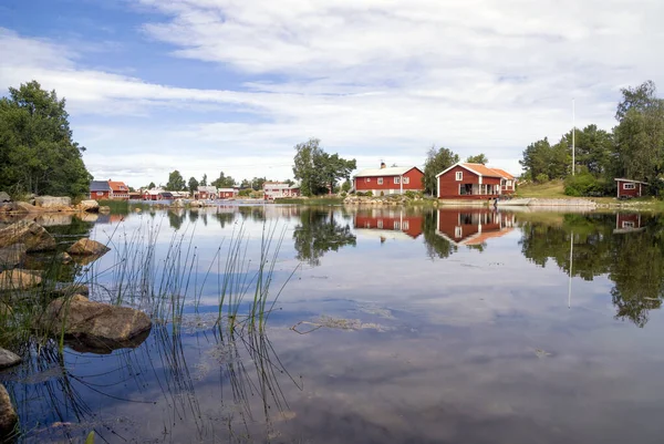 Шведская рыбацкая деревня Куггорарна — стоковое фото