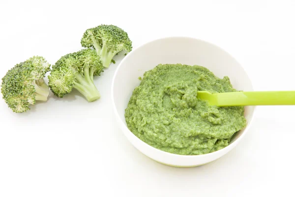 I primi broccoli del bambino — Foto Stock