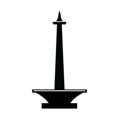 Jakarta Endonezya vektör Monumen Nasional dönüm noktası