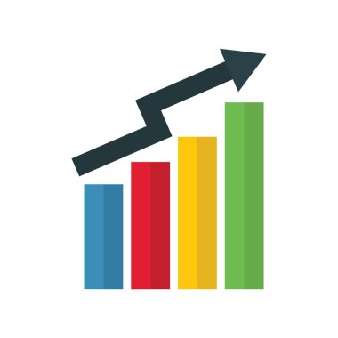 İş ve Finans için grafik yukarı simgesi