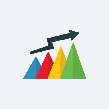 İş ve Finans için grafik yukarı simgesi