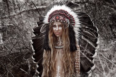 Indian woman hunter