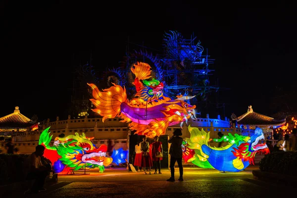 Nakhonsawan Thailand December 2018 Lantern Puppet Festival Celebrate Chinese New — Stock Photo, Image