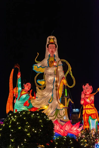 Nakhonsawan Tayland Aralık 2018 Çin Yeni Yılı Kutlamak Için Fener — Stok fotoğraf