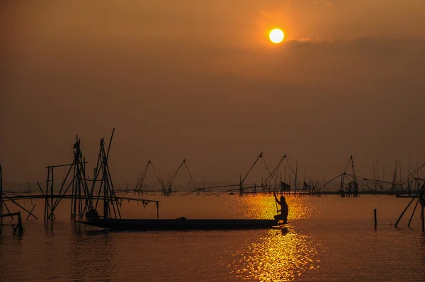 Pesca en el pantano — Foto de Stock