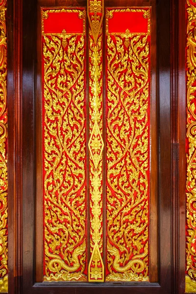 Porta della Chiesa buddista — Foto Stock