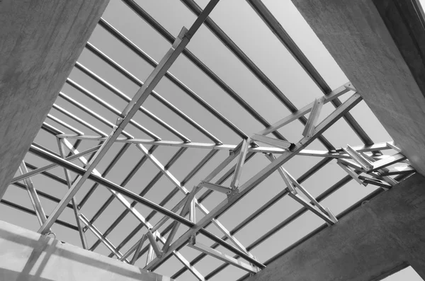 Estructura del techo de acero . — Foto de Stock