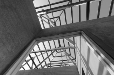 Çelik çatı yapısı.