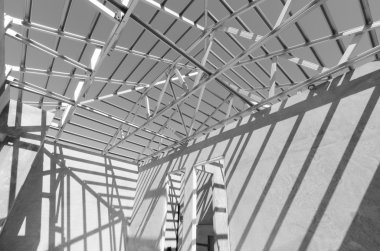 Çelik çatı yapısı.