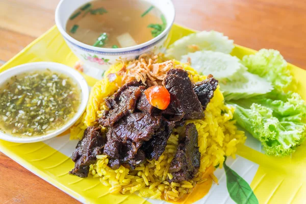 Nasi lezat daging panggang — Stok Foto