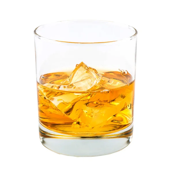 Стакан виски и льда — стоковое фото