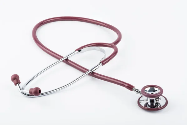 Red stetoskop, zdravotnické zařízení — Stock fotografie
