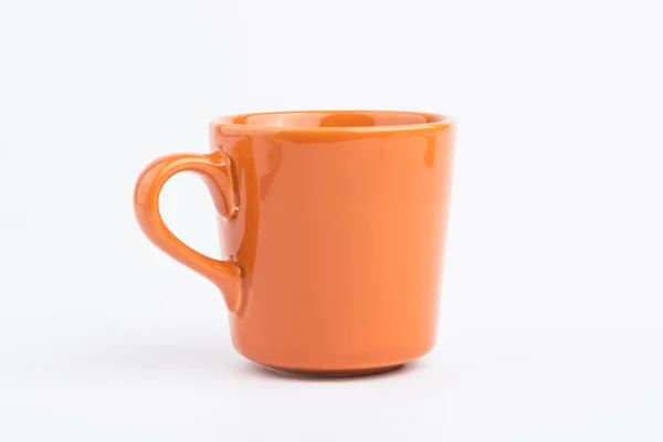 1 orangefarbene Tasse — Stockfoto