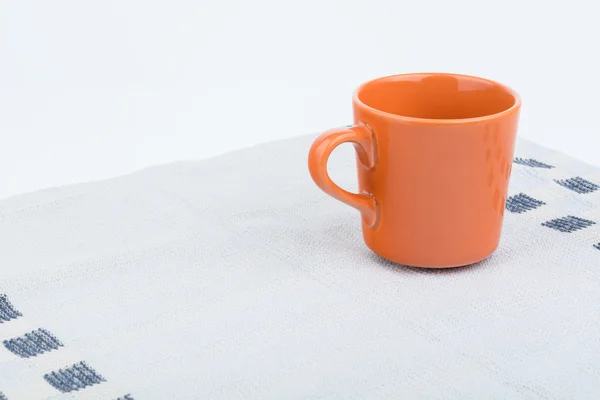 Orange Kaffeetasse — Stockfoto