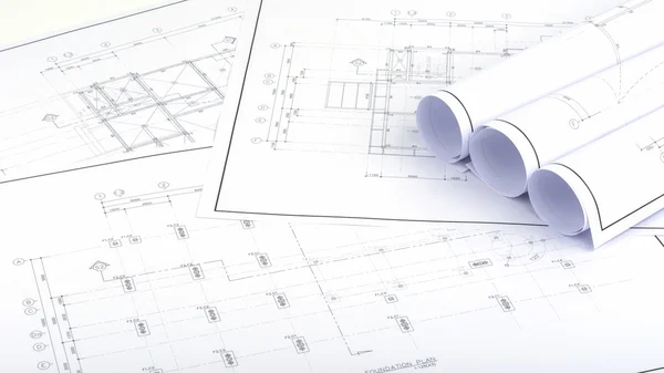 Structure plan, engineering calculations — Stock Photo, Image