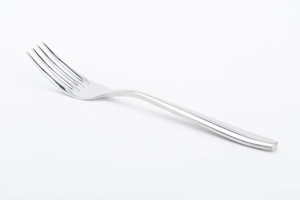 Shiny silver fork — Stock Photo, Image