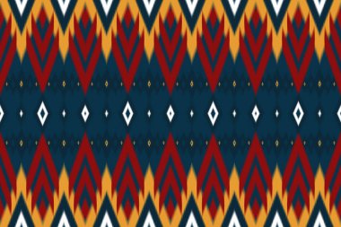 Kırmızı, sarı, Asyalı donanma etnik geometrik oryantal örgü dikdörtgen desenli. Arkaplan, halı, duvar kağıdı arka plan, kıyafet, ambalaj, batik, kumaş için tasarım. Nakış stili. vektör