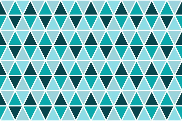 Azul Verde Menta Triángulo Geométrico Moderno Patrón Abstracto Sin Costura — Vector de stock